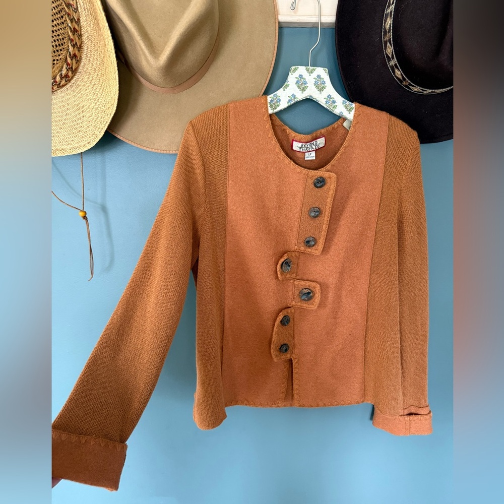 Beyond Threads Alpaca/Wool Sweater cardigan Sz Large - Picture 5 of 9